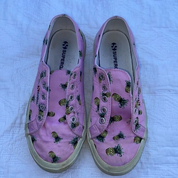 Superga Pineapple Shoes Size US 6.5 Anthropologie - Picture 2 of 8